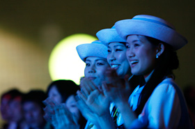 Hiroshima Goodwill Ambassadors were having a great time at the Friendship Gala.