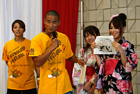 The students of KCC quickly translated from Japanese to English. Excellent!