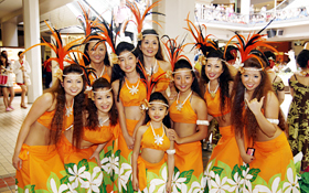 Members of Anela Hula Studio, participating for the first time.