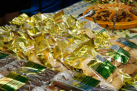 Shabri of Hawaiian Cookies' homemade Hawaiian cookies. The flavorful and crispy cookies were made with plenty of nuts.