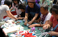 Eco Cloth Zouri Circle, many were interested in learning how to make slippers using old T-shirts