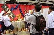 The Japanese I students of Kamehameha High School, Maui Campus, winners of the Maui Mikoshi Design Contest