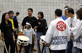 A harmonious atmosphere at the practice session.