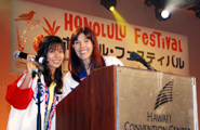 Wonderful emcees- Kei Segawa and Alice Inoue