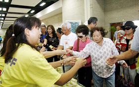 Those first in line on opening day received Year of the Tiger figurines.