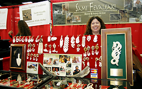 A variety of vendors participated in the Honolulu  Festival (food booths, accessories, etc.)