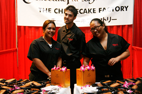 Our friends from The Cheesecake Factory are all smiles.