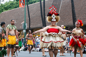 The rhythmical Samoan dance by Sogaimiti and Malu Community makes the crowd want to dance too.