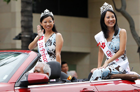 Cherry Blossom Queen and First Princess