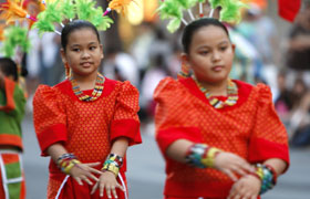 Montessori de Cagayan from the Philippines. Their performance was well received at the parade.