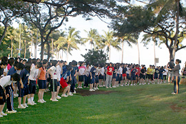 Roll call at 7:30 a.m. at Kapiolani Park