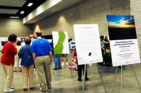 Photo exhibit themed after the roads affected by the earthquake 