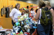 Katy Johnson of Hilo, Hawaii, designer of Hawaiian bags and accessories at reasonable prices