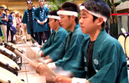 The youthful and popular Zendoji Yamabiko Taiko group from Fukuoka